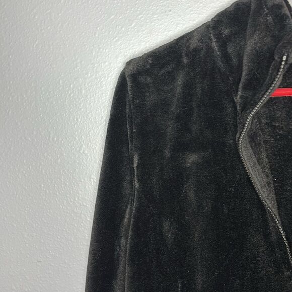 32 Degrees Black Faux Fur Soft Full Zip Jacket Size XL - Picture 7 of 8